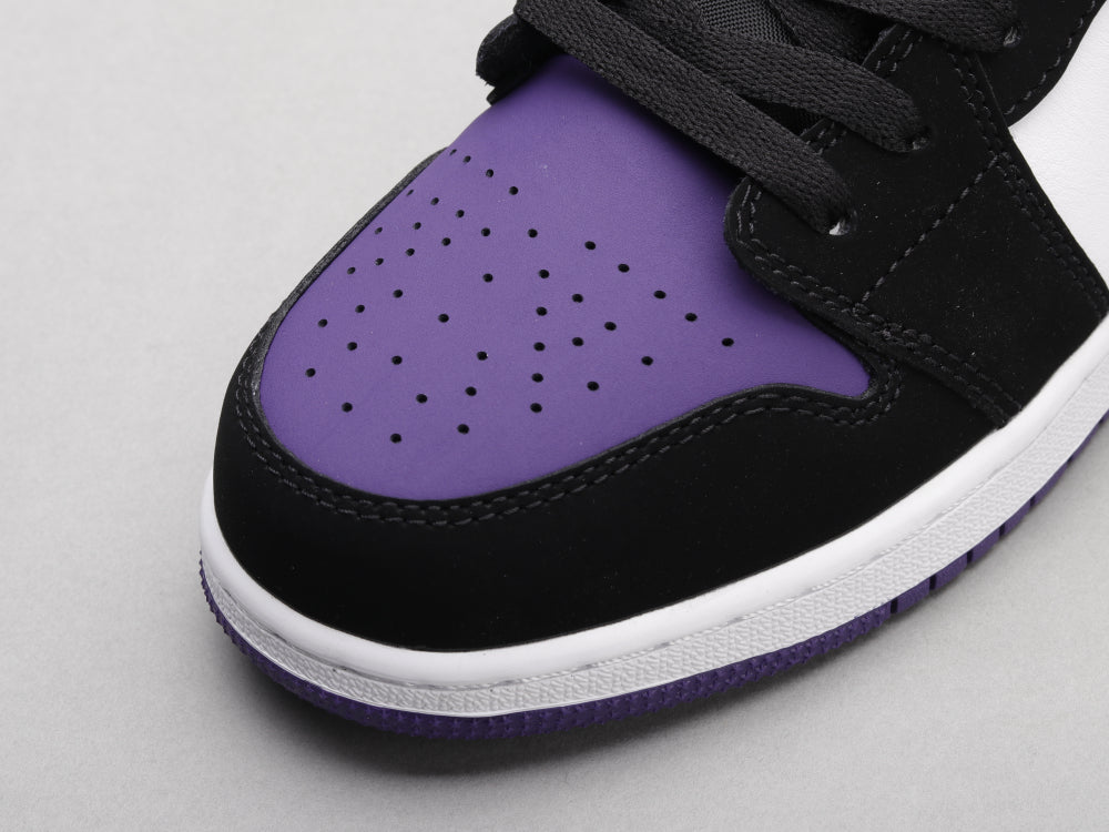 LW - AJ1 Black and purple toes