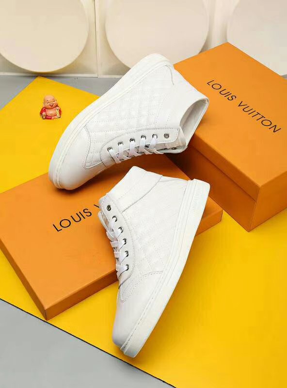 LW - LUV HIgh Top Metal White Sneaker