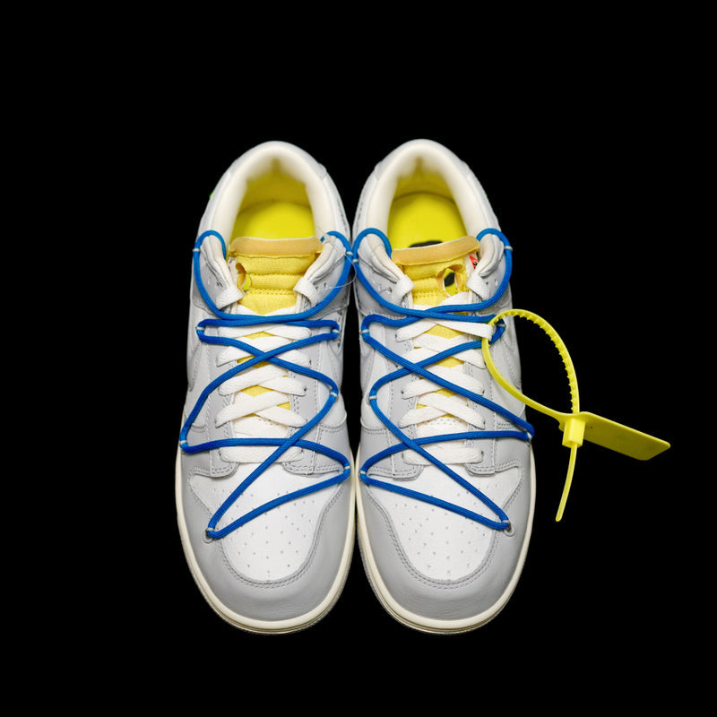 LW - OW x Dunk (NO.10) blue shoelace yellow buckle