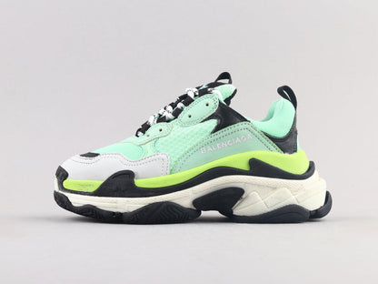 LW - Bla Triple S Yellow Green Sneaker