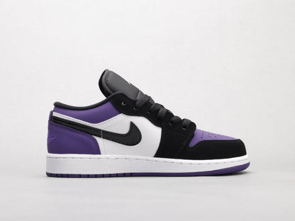 LW - AJ1 Black and purple toes