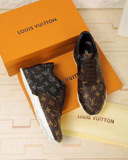 LW - LUV LWnogram Denim Brown Sneaker