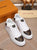 LW - LUV LWnogram Denim Brown and White Sneaker