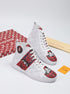 LW - LUV Stellar Trainer Boot White Red Sneaker