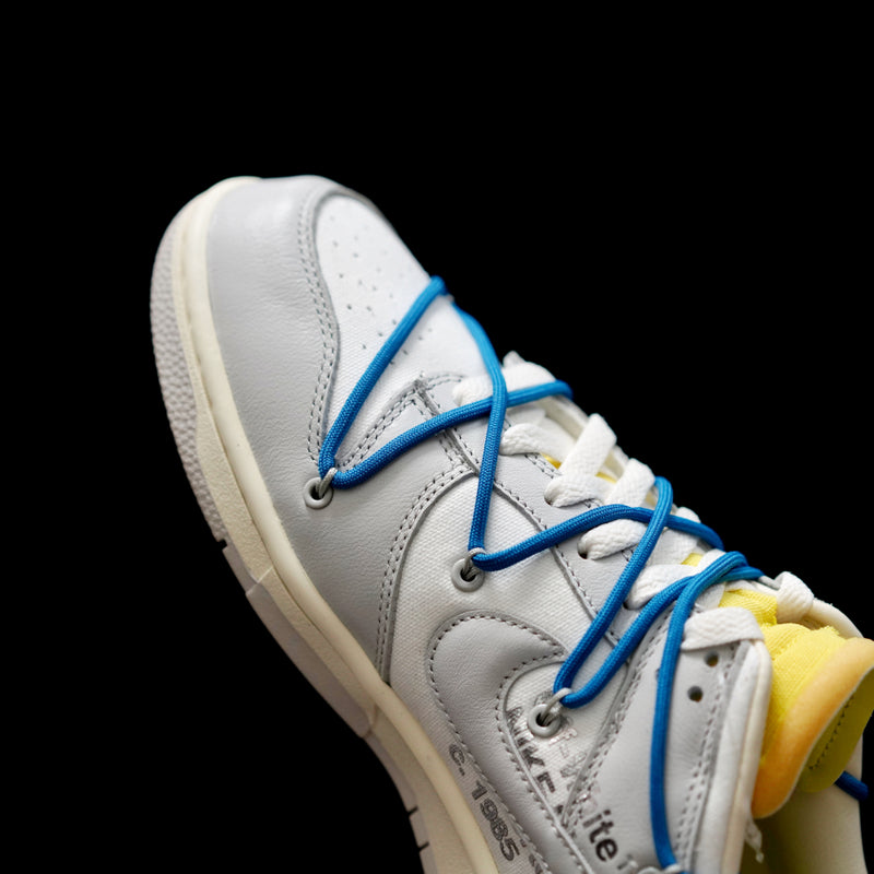 LW - OW x Dunk (NO.10) blue shoelace yellow buckle