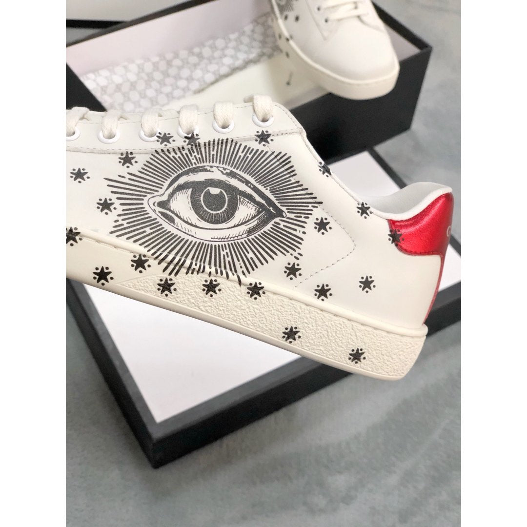 LW-GCI  Ace with Eyes White Sneaker 104