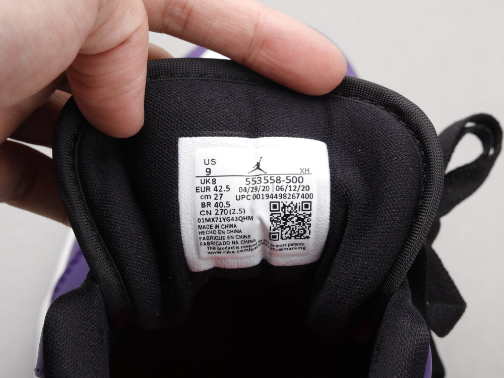 LW - AJ1 purple toe