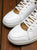 LW - LUV HIgh Top White Brown Sneaker