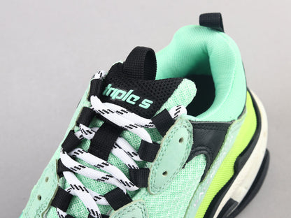 LW - Bla Triple S Yellow Green Sneaker