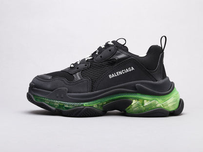 LW - Bla Triple S Black Green Sneaker