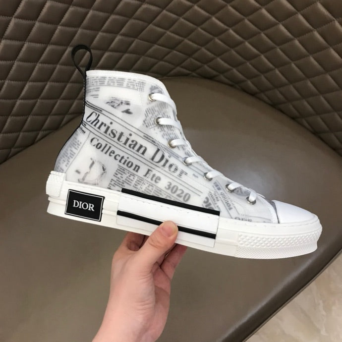 LW - DIR B23 Newspaper HIGH-TOP SNEAKER