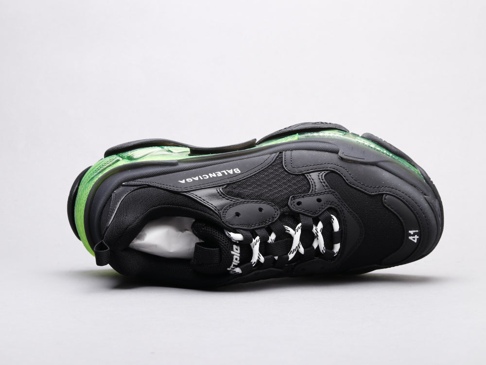 LW - Bla Triple S Black Green Sneaker