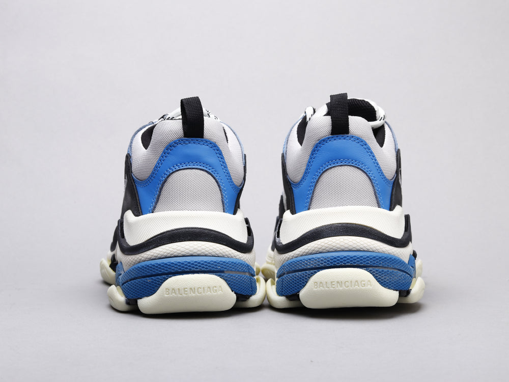 LW - Bla Triple S Black And White Blue Sneaker