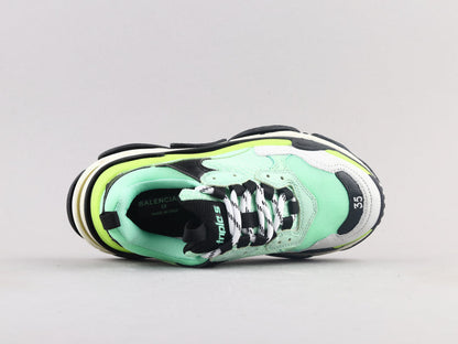 LW - Bla Triple S Yellow Green Sneaker