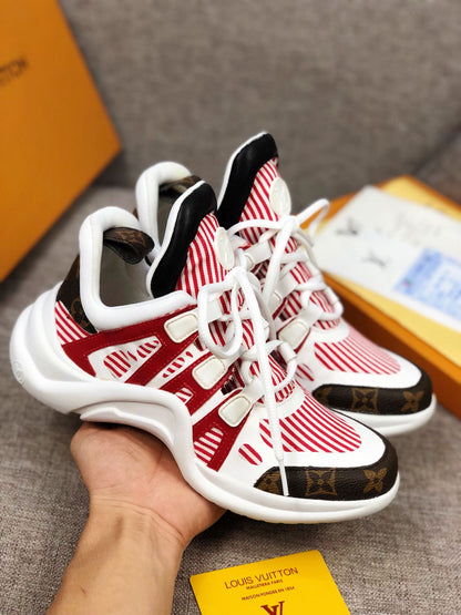 LW - LUV Archlight White Red Brown Sneaker