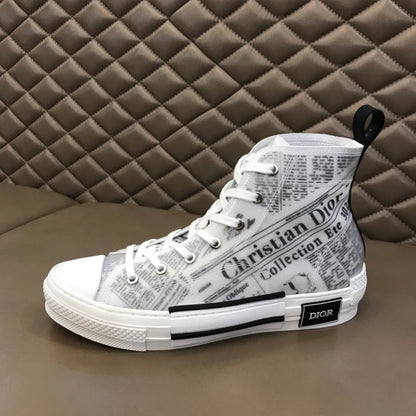 LW - DIR B23 Newspaper HIGH-TOP SNEAKER