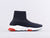 LW - Bla Socks And Shoes Black And White Red Sneaker