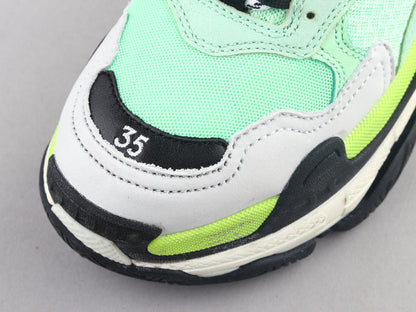 LW - Bla Triple S Yellow Green Sneaker