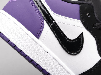 LW - AJ1 Black and purple toes