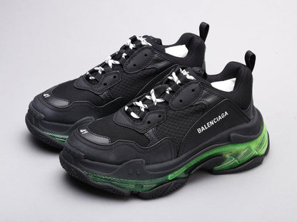 LW - Bla Triple S Black Green Sneaker