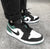 LW - AJ1 black and green toes