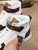 LW - LUV High Top White Brown Sneaker