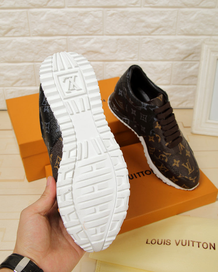 LW - LUV LWnogram Denim Brown Sneaker