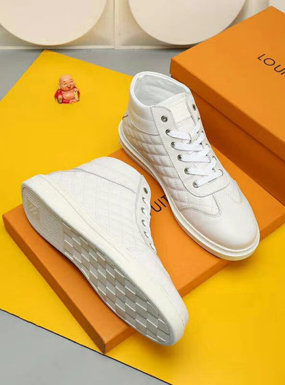 LW - LUV HIgh Top Metal White Sneaker