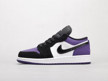 LW - AJ1 Black and purple toes