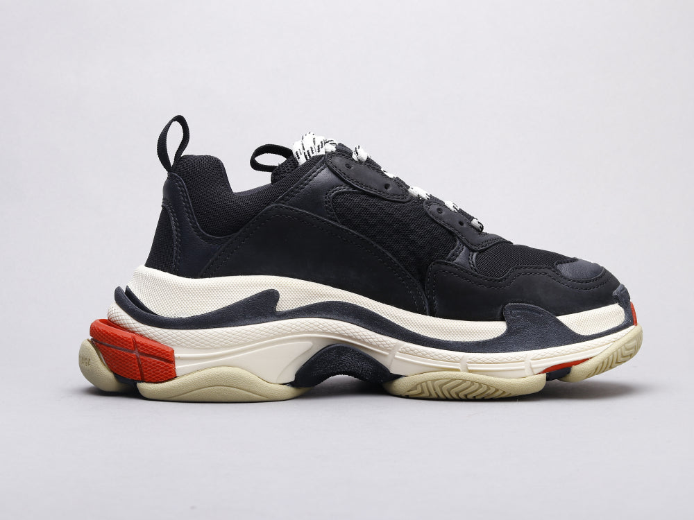 LW - Bla Triple S Black and Red Sneaker